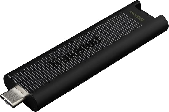 Kingston DataTraveler Max 512GB USB-C Flash Drive with USB 3.2 Gen 2 Performance,Black
