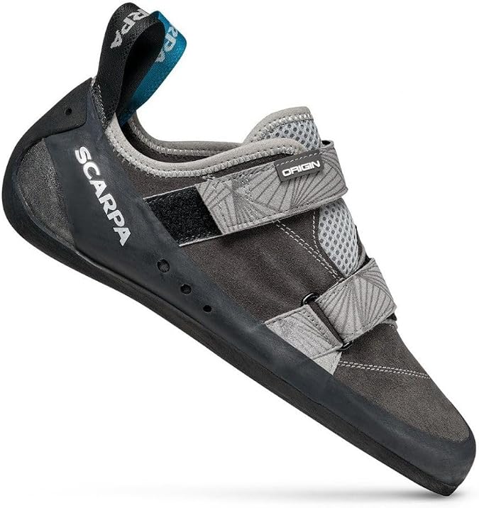 SCARPA Men's Origin Rock Climbing Shoes Gym Sports Climbing, Iron Grey