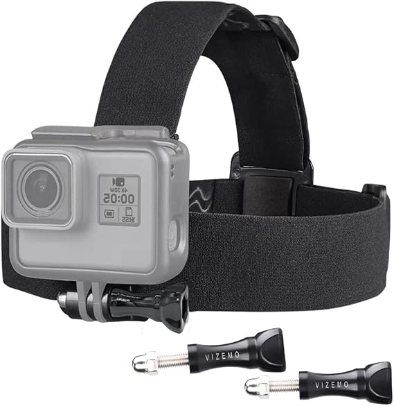 POV Helmet Mount for GoPro Cameras, White, Adjustable