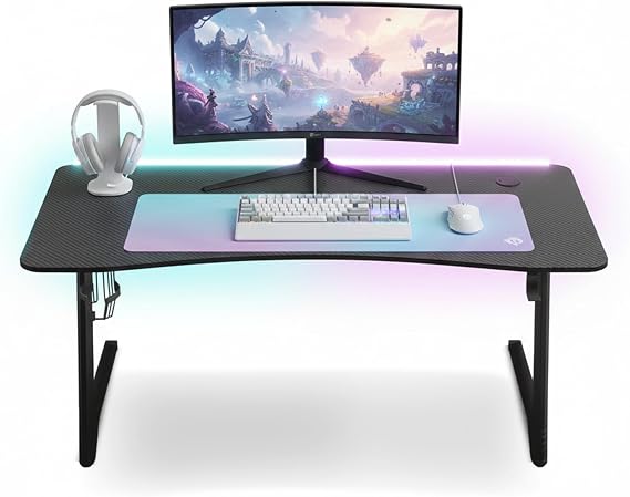 BraZen RGB Desk Esports Gaming Table Desk Gamers LED Lights British Brand