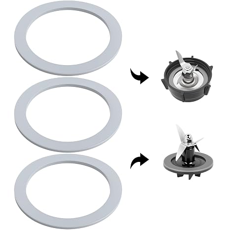 3 Pcs Blender Gasket for Oster and Osterizer Blender O-Ring Rubber Ring Seal Rings Replacement Parts Accessories