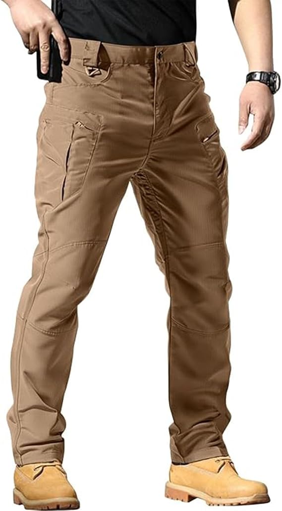 Resistant Cargo Tactical Pants,Ripstop Cargo Pants for Men Lightweight Water Proof Tactical Pants