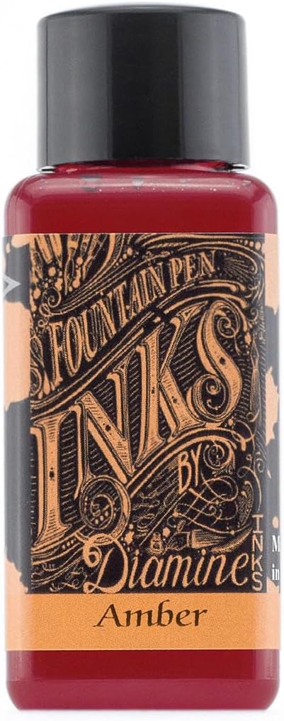Diamine Fountain Pen Bottled Ink, 30ml - Amber
