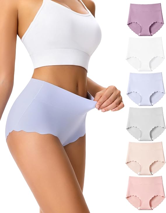 Seamless Knickers for Women Underwear,High Waist Knickers Multipack