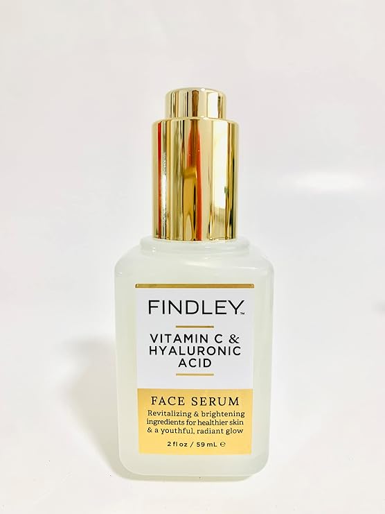 Face Serum FINDLEY Vitamin C and Hyaluronic Acid Face Serum, 2 FLOZ, No box.