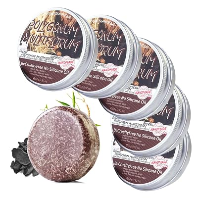 Hair Darkening Shampoo Bar for Gray Hair, Gray Reverse Blackening Shampoo Bar for Stronger & Shinny Hair, 0 Silicone Oil for Fine & Oilly Hair Polygonum Multiflorum