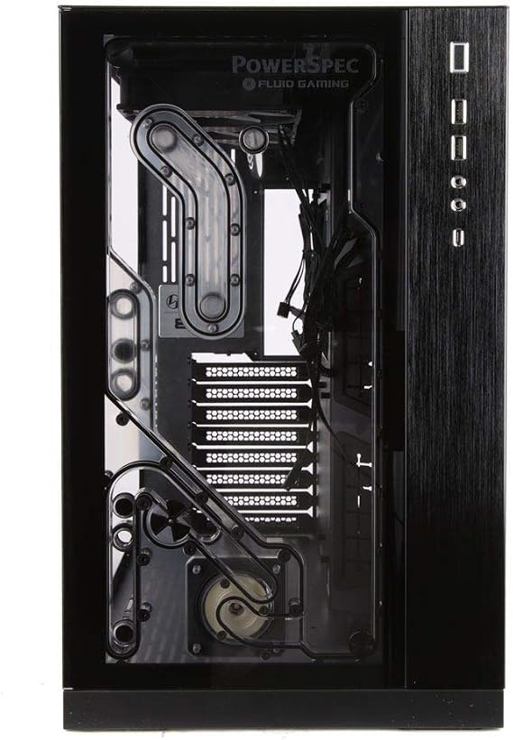 PowerSpec Lian Li PC-O11 RGB Liquid Cooled Computer case with EK Fluid Gaming Cooling