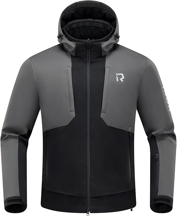 RIDEIRON Motorcycle Riding Jacket for Men with CE Armor | CE Level 2 Armor, EVA Back Protector, Back Vents, Removable Hood, Removable Thermal Liner, All-Season Riding
