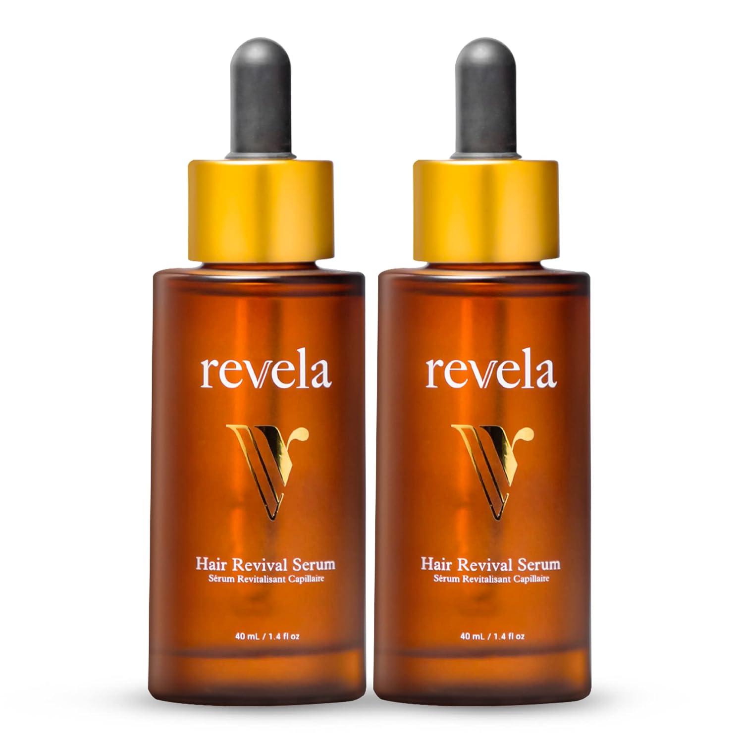 Revela Hair | The Hair Revival Serum - Dermatologist Approved Lightweight Hair Loss &amp;amp;amp; Hair Thinning Serum | Scalp &amp;amp;amp; Hair Follicle Penetration for Fast, Visible Results | For All Hair Types - 40ml  1.4 Fl. Oz, 2 Pack