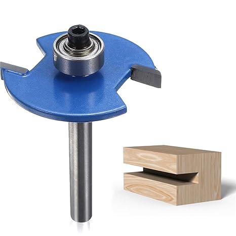1 Pcs Biscuit Jointer, Precision Biscuit Cutters Woodwork Router Bit, High-Speed Carbon Steel Jointer Tool, Durable Biscuit Joiner Cutter for Wood Routers, Ideal for Woodworking, Grooving