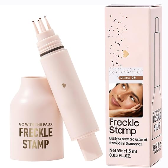 XIRUJNFD Faux Freckle Stamp Pen, Waterproof and Long-Lasting Quick Dry (2# MEDIUM)