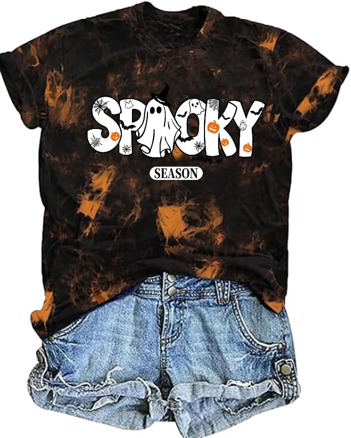 Halloween Shirts for Women Spooky Season Shirt Halloween Horror Nights Outfits Girls Will Be Girls Tshirt 2025
