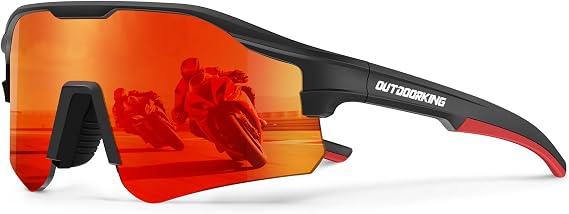 Sport Polarized Sunglasses for Men and Women, Stylish and Lightweight Cycling Sunglasses with UV400 Protection