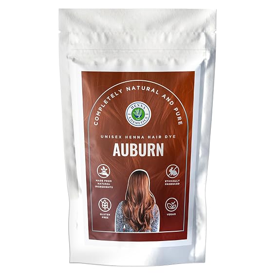 Henna Cosmetics Henna Hair Color Dye, Auburn, 100g + Free 50g Henna