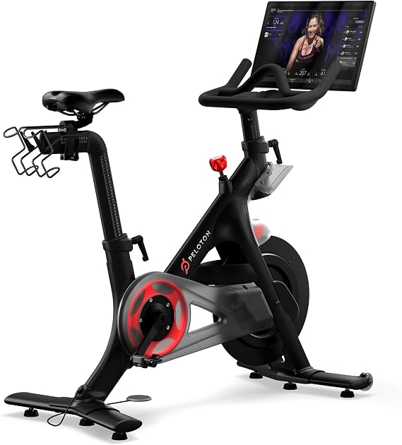 Peloton Exercise Bikes, Indoor Stationery Cross Training Bikes for Home Highlights: HD Swivel Screen, Space-Friendly Exercise Equipment for Home Workouts, Cardio Fitness, Yoga & Strength Routines