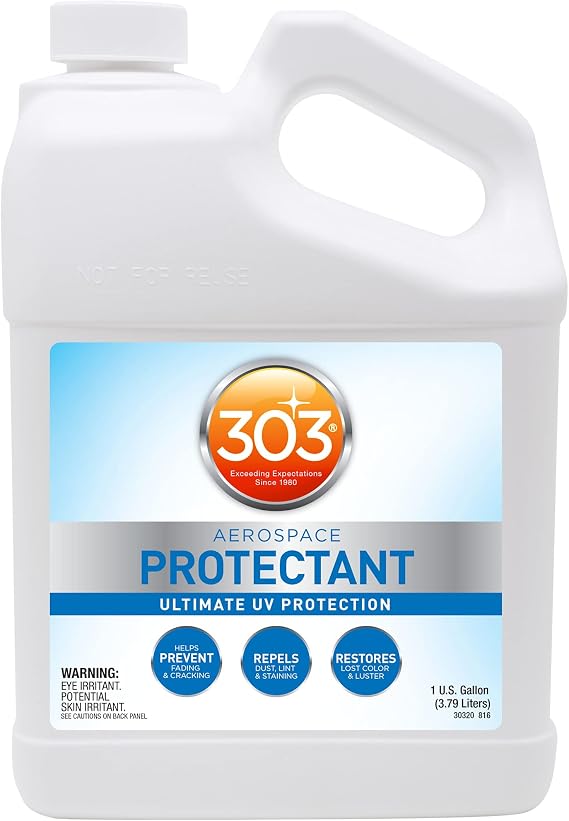 303 Aerospace Protectant for Vinyl, Plastic & Rubber, 1 Gallon | Provides UV protection while helping prevent fading, cracking, and discoloration.