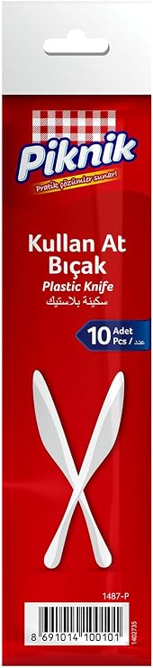 Piknik Plastik Bıçak 10'lu