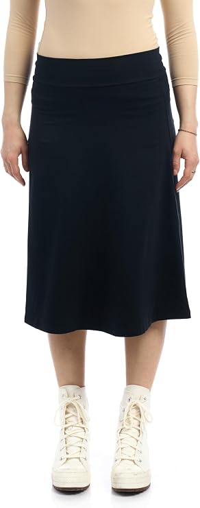 ESTEEZ Womens Cotton A-Line Skirt 23 Inch 25 Inch 27 Inch