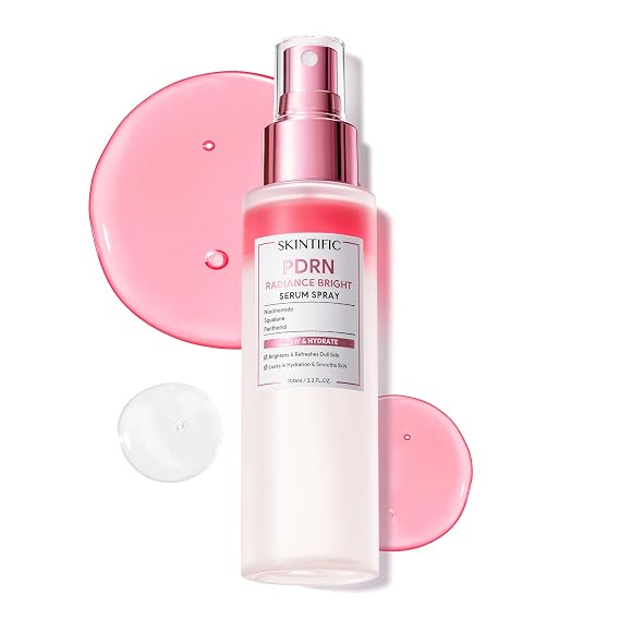 SKINTIFIC PDRN Radiance Bright Serum Spray with Niacinamide, 3.3 Fl Oz