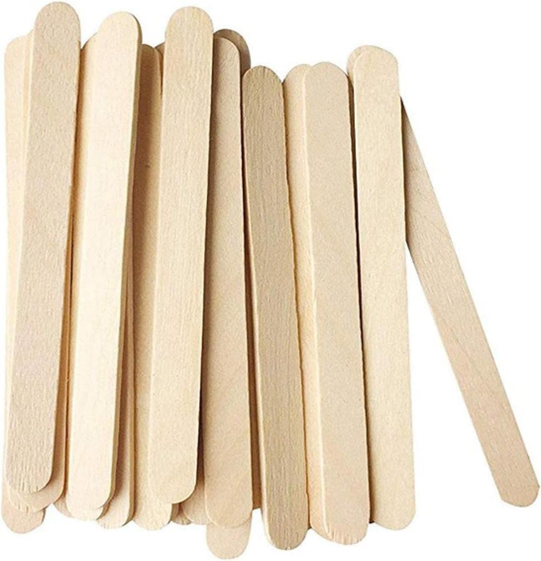 Natural Wood Popsicle Craft Sticks,Woodiness Sticks Natural Wooden Pop Wood DIY Frozen Stick Confection Ice Cream Sticks Décor 25 Pieces