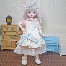 BJD Doll, 16 SD Dolls 11.8 Inch Ball Jointed DIY Toys with Full Set Clothes Shoes Wig Makeup, Best Xmas Gift for Girls