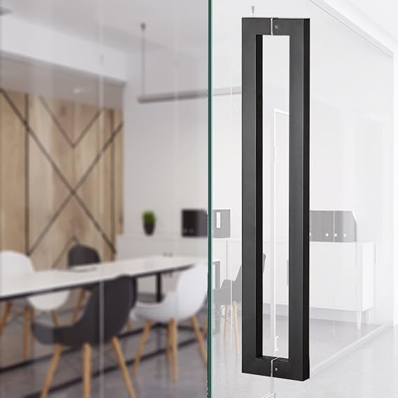 Interior Barn Handle for Wooden Glass Metal Door,Stainless Steel Finish Sliding Door Handle,Heavy Commercial Bar Handle,/Rose D/120Cm/47In (Black-60Cm/24In