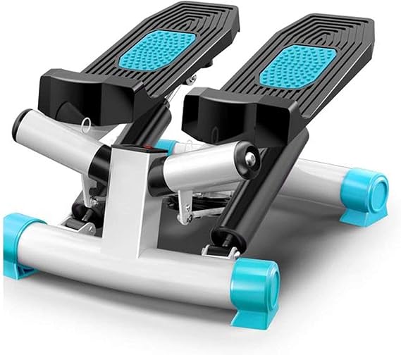 Mini-Stepper Swing Stepper Twist Stepper Step Machine with LCD Monitor Free Installation Silent Hydraulic Pedal Machine Home Mini Twist Stepper Exercise Equipment Efficency (Blue),Blue