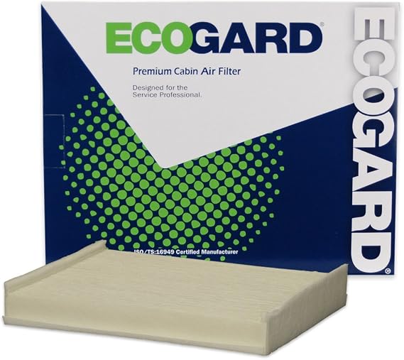 ECOGARD XC10491 Premium Cabin Air Filter | Fits 2015-2026 Ford F-150 2.7L, 3.5L, 5.0L; 2017-2026 F-250 Super Duty, F-350 Super Duty, F-550 Super Duty, F-450 Super Duty 6.7L