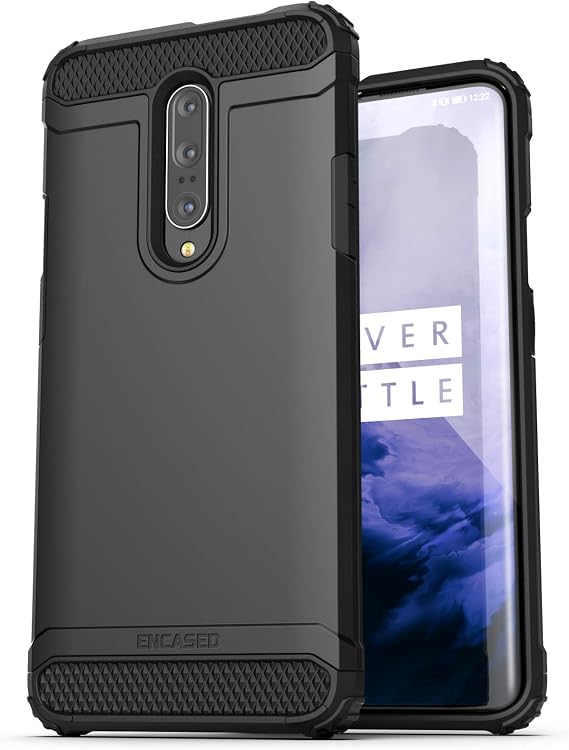 ENCASED OnePlus 7 Pro Case - Smart Armor with Tough, Military Grade Protection for One Plus 7 Pro (Matte Black)
