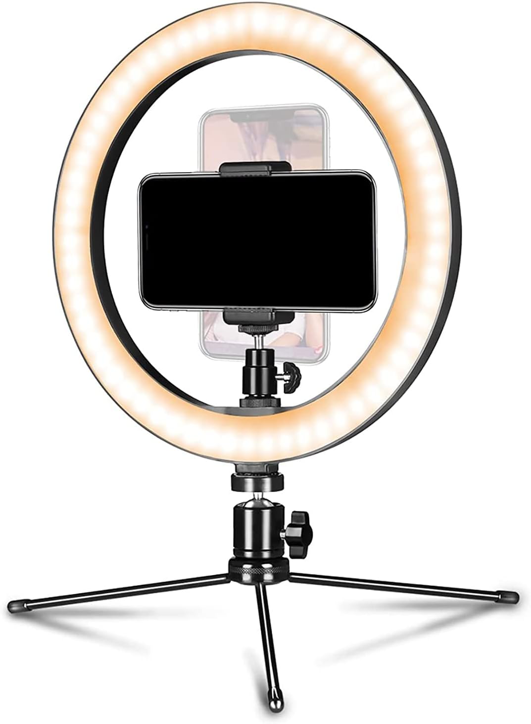 10 Ring Light, Selfie Ring Light with Stand and Phone Holder for Video RecordingYouTubeTikTokLive Stream