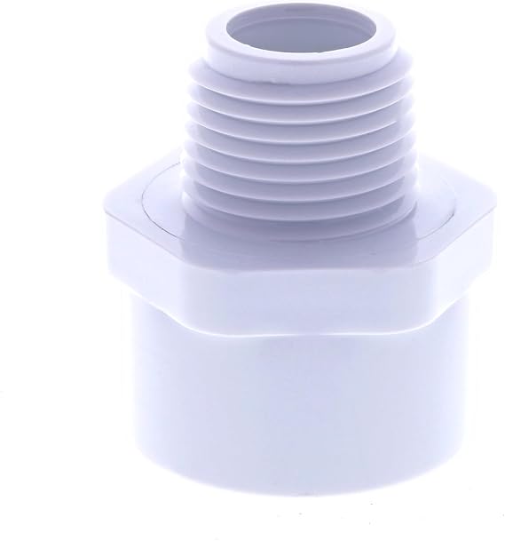Drip Depot Schedule 40 PVC Reducing Adapter - FPT x MPT - MPT Size : 1/2" - FPT Size : 3/4"
