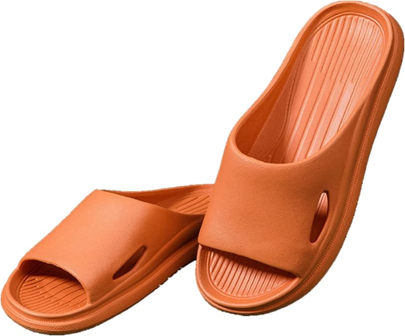 Unisex House Shower Slippers Bathroom Non-Slip Quick Drying Soft Cloud Slides Comfortable Lightweight Open Toe Pool Spa Sandals