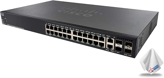 Cisco SG350X-24 24-Port Gigabit Stackable Managed Switch SG350X-24-K9