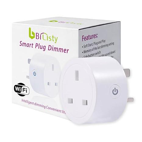 WiFi Smart Plug Dimmer|Voice & App Control|Compatible with Smart Life|Alexa & Google Assistant | Works Over WiFi|No Hub Required|Use with Existing Dimmable LEDs