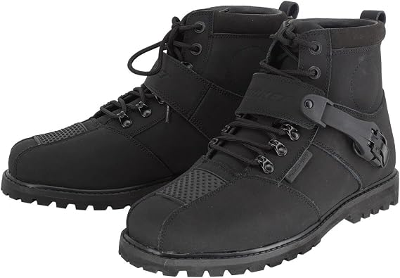 Joe Rocket Outbreak Classic Motorcycle Boots, Matte Leather, Non-Slip Sole, Reinforced Shifter Panel
