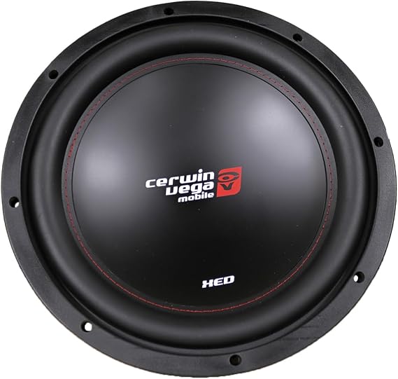CERWIN-VEGA! XED 12" 4-Ohm Xtreme-Energy Design SVC Subwoofer - Parabolic Poly Cone, High Roll Surround, 12 Inch Car Subwoofers for Superior Car Audio Experience XED12V2