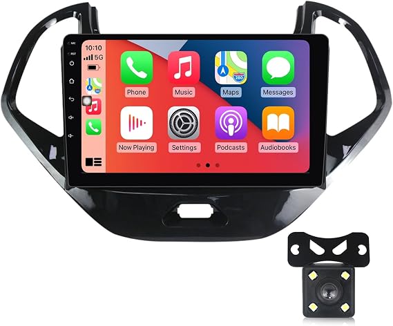Radio Stereo for Ford FIGO 2015-2018 Android 13 Head Unit 9 Inch Touch Screen Built in Carplay Andriod Auto IPS Bluetooth GPS Navigation (4-Core 2+32GB) FELLOSTAR