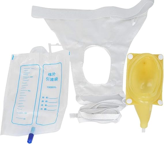 McGuire Style Reuseable Male Urinal Pee Holder Bag Test Bladder Aid Bathroom XT for Urinary Incontinen Daily Care (2 Set)