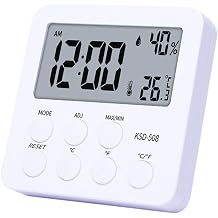 Digital Hygrometer | Indoor Thermo Oxygen Meter | Humidity Temperature Monitor | Mini Temperature Monitor | Home Room Gauge Monitor | Electronic Hygrometer | Humidity Meter | Home Hygrometer Thermo
