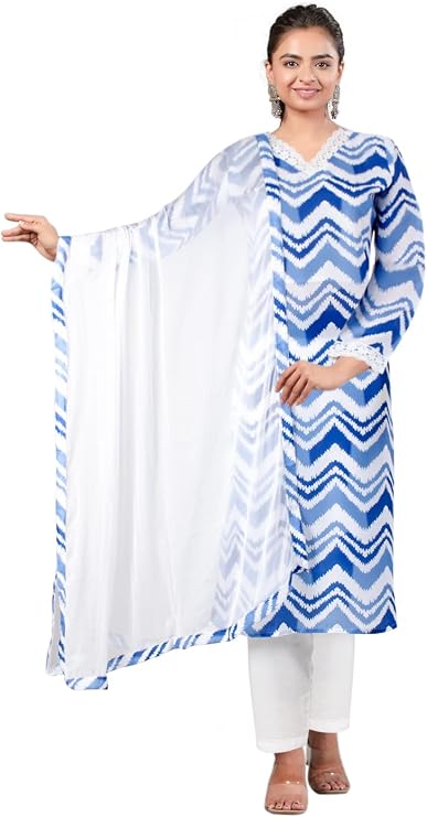 Chandrakala Printed Kurta Pant Set for Women With Dupatta (K242-P)