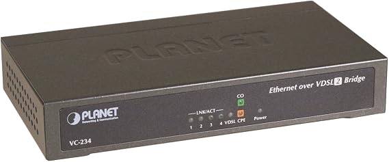 Planet 100/100 Mbps Ethernet (4-P LAN) to VDSL2 Bridge - 30a