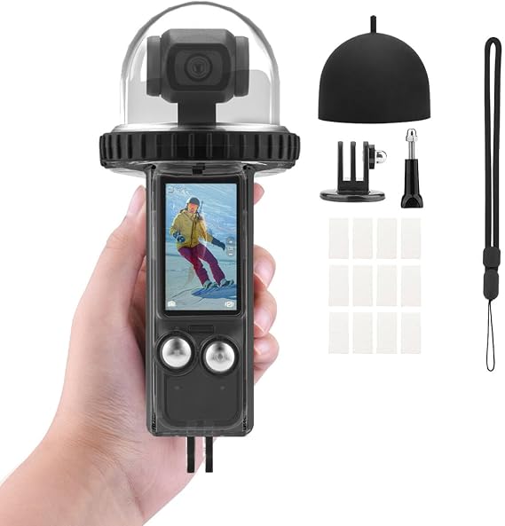 40M/131FT Waterproof Diving Case compatible for DJI Osmo Pocket 3 (Black) | Underwater Cover, Fully Protective housing shell Camera Accessories for snorkelling, surfing, skiing, swimming, Traveling