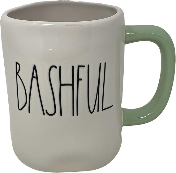 Rae Dunn Ceramic Snow White Themed Coffee/Tea Mugs (Bashful)