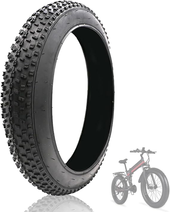 24x4.0 Inch Fat Tires for Ebike:Heavy Duty Puncture Proof Replacement Tire Compatible Wide Mountain Snow Off Road Bike