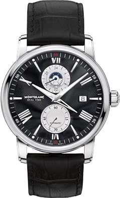 Montblanc 4810 Dual Time Automatic Black Dial Mens Watch 114858