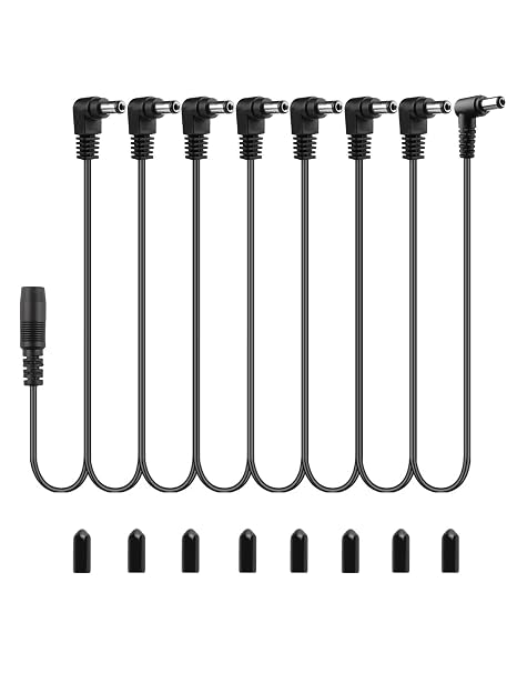 Mr.Power Daisy Chain 1 to 8 Way Cable Guitar Effect Pedal Power Supply Cord | Splitter Cable Adapter, Power Cord