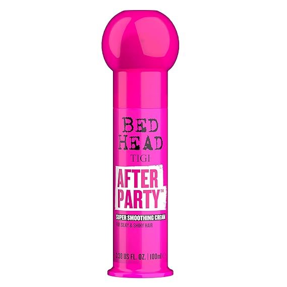 TIGI Bed Head After Party Super Smoothing Cream Anti Frizz Hair Styling Product, Humidity Protection for Frizzy, Dull, or Coarse Hair, 3.38 fl oz