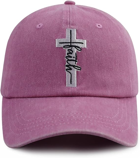 Jesus Cross Hat for Men Women, Christian Religious Faith Baseball Cap