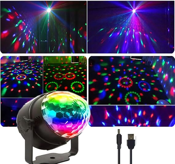Disco Lights,Disco Ball Light LED Strobe Light Stage Party Lights for Indoor Room Birthday Christmas New Year Dance Karaoke Nightclub Party Festival Decorating