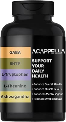 ACAPPELLA GABA Supplement Ashwagandha Capsule 5 HTP L Theanine L Tryptophan Emotional Mood Support Supplement for Men and Women (1)